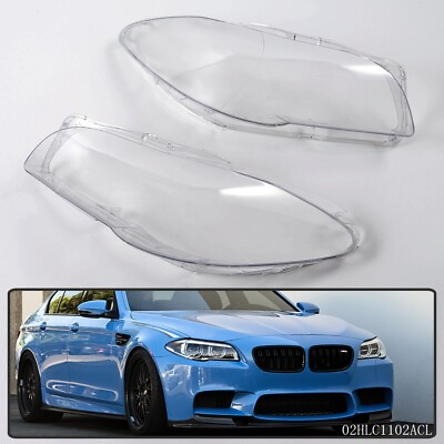 #ad 2 PCS Headlight Lens Cover Left Right Fit For BMW 5 Series F10 LCI F11 LCI F18 $38.50
