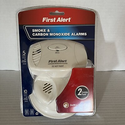 #ad Smoke amp; Carbon Monoxide Alarms 2 Combo Pack Battery Operated $24.00