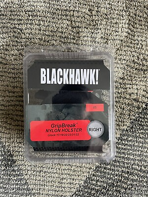 #ad #ad Blackhawk GripBreak Nylon Holster Fits Glock 17 19 2223 3132 Black Right $20.00