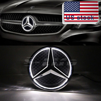 #ad Illuminated Car Motors Led Grille Front Logo Emblem Star Light For Mercedes Benz $36.99