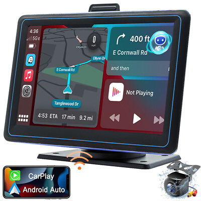 #ad Portable Car Stereo Radio Apple Carplay Android Auto 7quot; Wireless Touch Screen $59.99