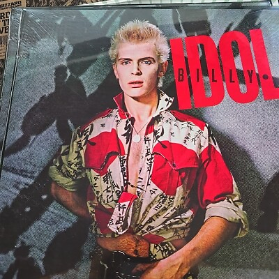 #ad Billy Idol by Idol Billy Includes Lithograph Vinyl Record LP $23.76