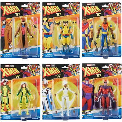 #ad 6quot; X Men 97 Magneto Bishop Rogue Gambit Wolverine Storm Action Figure XMEN Toys $64.99