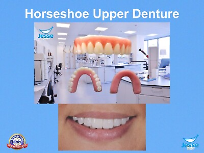 #ad Denture Horseshoe UPPER Temporary Dentures DIY Denture MEDIUM UPPER $85.00
