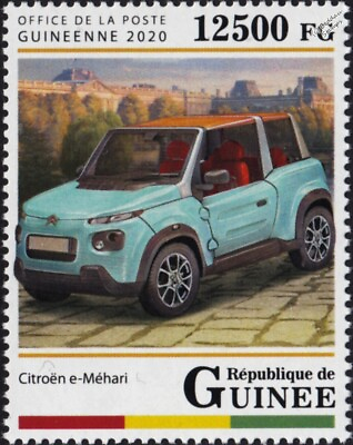 #ad CITROEN e MEHARI Electric Off Road Mini SUV Car Automobile Stamp 2020 Guinea GBP 2.29