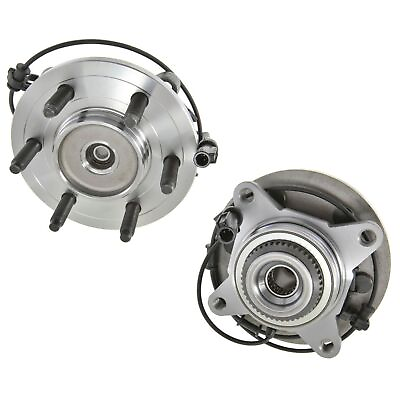 #ad 2 Complete Hub Bearing Assem ABS For 01 02 Ford Expedition 4 Wheel Drive $308.37