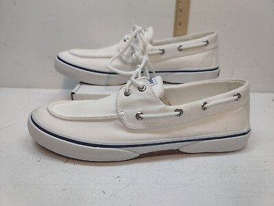 #ad NEW CANVAS Sperry Topsider STS24402 White Memory Foam Size 11.5 $35.00