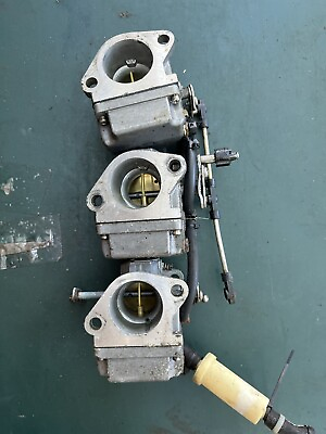 #ad #ad 50 hp Mercury Carburetor set Two Stroke 3 cylinder 824902T18 T17 T16 OEM $500.00