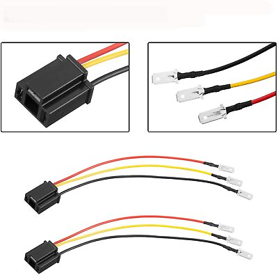 #ad 2x H4 9003 HB2 Wire Wiring Harness Sockets for 4quot;x6quot; 7quot;x6quot; 5quot;x7quot; inch Headlights $6.99