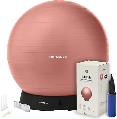 #ad Luna Exercise Ball Base amp; Pump Ball amp; Pump with Anti Burst Material Fitness G $112.88