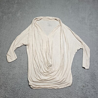 #ad Jennifer Lopez Shirt Women#x27;s Medium Long Sleeve Flowing Front Loose Comfort $10.00