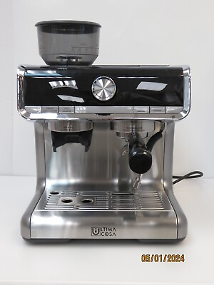 #ad Ultima Cosa Presto Bollente Espresso Machine with Frother Coffee Grinder $159.99