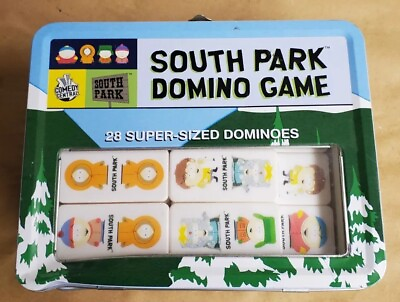 #ad SOUTH PARK DOMINO GAME SET *Missing 2 Dominos Read Description* $17.97