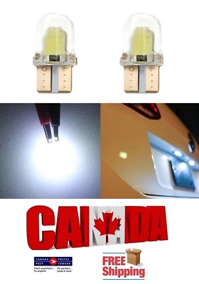 #ad 2pcs White LED 6000k T10 194 168 COB CANBUS ERROR FREE Silica Silicone Light C $5.99