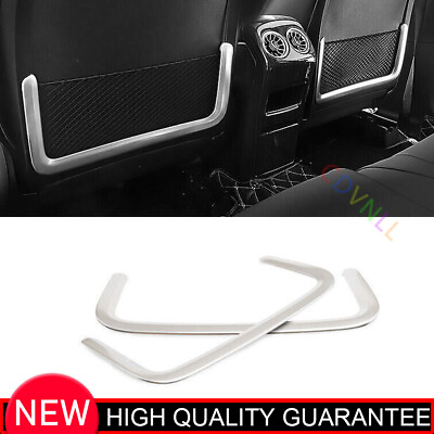 #ad For Benz GLB W247 2020 2023 Silver Aluminum Seat Back Net Pocket Sticker Trim 2* $78.23