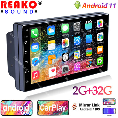 #ad 7quot; Android 11.0 Car Stereo GPS Navi WI FI BT FM Player Double 2 Din Radio 232GB $80.99
