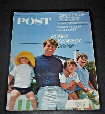 #ad Saturday Evening Post Bobby Kennedy Talks About His Future August 26 1967 $8.99