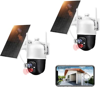 #ad Solar Security Cameras Wierless Outdoor Battery Powered wifi Camera 2 Way Talk $99.00