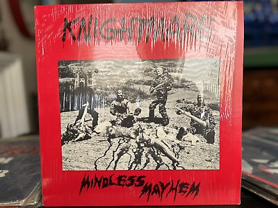 #ad Knightmare Mindless Mayhem US Power Metal 1987 Private Press LP Vinyl NM RARE $100.00