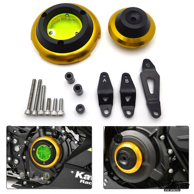 #ad Motor Engine Guard Case Cover Kit Left Right One Set for Kawasaki Ninja 400 2018 $186.39