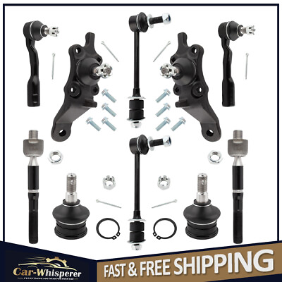 #ad 10x Suspension Kit Ball Joints Tie Rods Sway Bar End Links For Toyota Sequoia $93.95