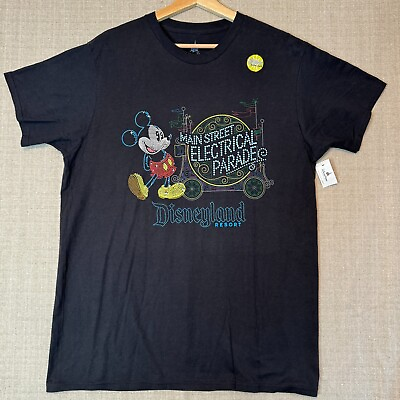 #ad Disneyland Resort Main Street Electrical Light Parade Glow in the Dark Shirt L $39.99