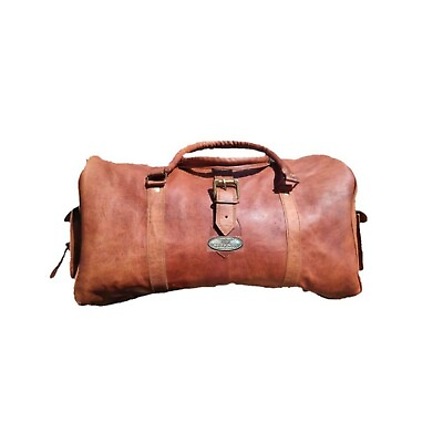 #ad Leather Travel Gym Genuine Luggage Duffel Vintage 30quot; Men#x27;s Women#x27;s Unisex Bag $59.97