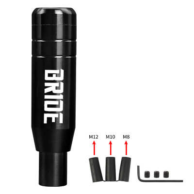 #ad BRIDE Universal Aluminum Black Automatic Car Gear Stick Shift Knob Shifter 5quot; $16.88
