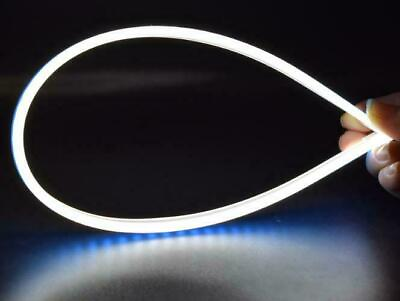 #ad 2x 60cm Flexible White Car Soft Tube LED Strip Light DRL Daytime Running Lamp $11.21
