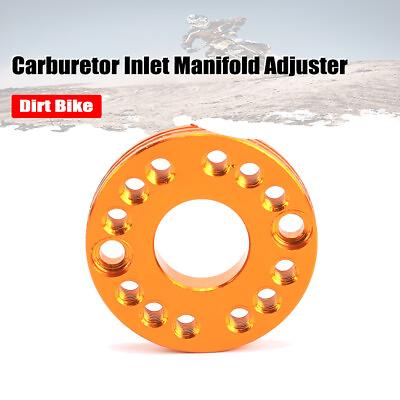 ATV Adjuster Carburetor Inlet Manifold Spinner Plate Adaptor For Dirt Pit Bike $10.99