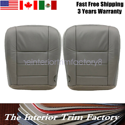 #ad Driver Passenger Side Bottom For 2002 2007 Ford F250 F350 Lariat Seat Cover Gray $50.59