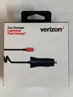Verizon 30W Lightning Fast Car Charger 9ft Cable For Apple iPhone 13 12 11 X 7 8 $12.99