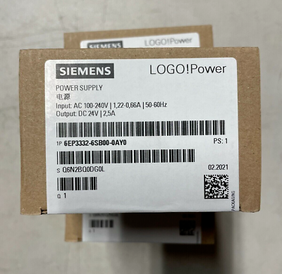 #ad 6EP3332 6SB00 0AY0 SIEMENS 24V 2.5A Stabilized Power Supply Input: 100 240 NEW $71.90