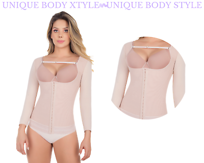 #ad Fajas Colombianas Post Surgery Shapewear Camisillas con Mangas Up Lady 6157 $55.79