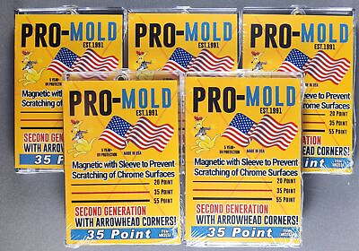 #ad 5x Pro Mold MH35SA 2nd Gen w Sleeve 35pt Magnetic Card Holder One Touch $15.59