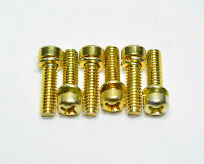 6 Pack Holley Carburetor Throttle Base Plate Screws 12 24 Threads x 13 16quot; $10.69