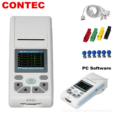 #ad Digital Electrocardiograph 12 Channel 12 Lead ECG Machine PC Software Fedex $299.00