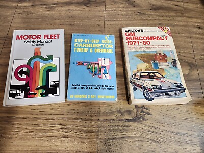 #ad Lot Of Vintage Car And Motor Books And Manuals $16.56