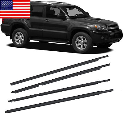 #ad 4Pcs Outer Window Weatherstrip Molding Trim Seals For Toyota 4Runner 2003 2009 $31.55
