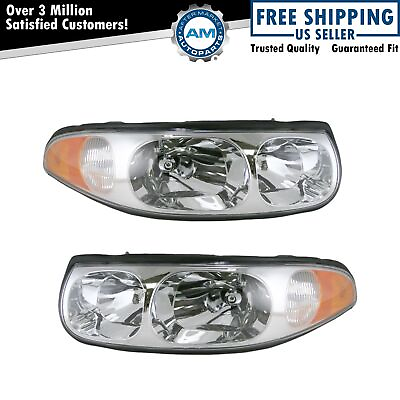 #ad Headlight Set Left amp; Right For 2000 2005 Buick LeSabre GM2502204 GM2503204 $122.99