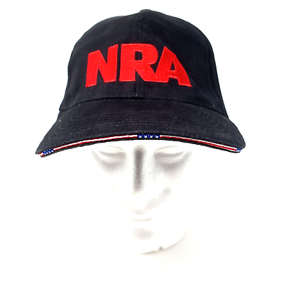 #ad NRA Hat Cap Strapback Adjustable Black Embroidered Adult STAND AND FIGHT $10.95