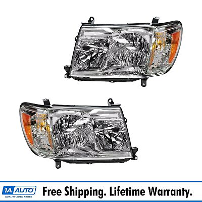 #ad Headlight Set Left amp; Right For 2005 2007 Toyota Land Cruiser TO2518109 TO2519109 $319.95