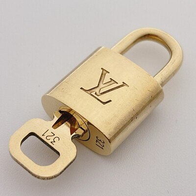 #ad 【Shiny】Louis Vuitton Padlock 1 Set Brass Gold Number Random $29.88