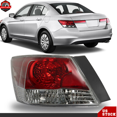 #ad Left Side Tail Light For Honda Accord 2008 2012 Tail Lamp Assembly Driver Side $42.06