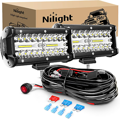 #ad 120W LED Work Light Spot amp; Flood Combo 6.5quot; Off Road ATV SUV Truck Car $41.51