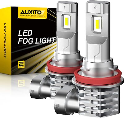 #ad AUXITO H11 H8 LED Fog Light Bulb Fanless 40W 6000LM High Brightness 6500K Cool $45.00