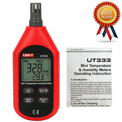 #ad UNI T UT333 Thermometer Digital Mini Temperature Humidity Hygrometer Meter Ne✦Kd $16.77