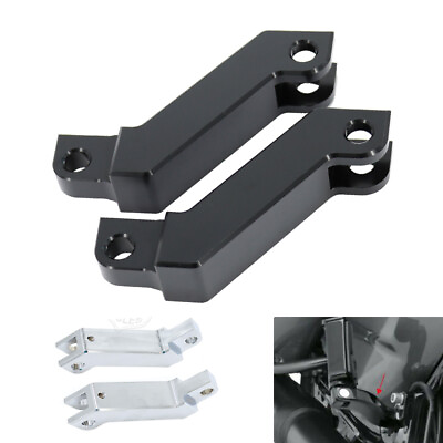 #ad 2X Foot Pegs Extension Mount Bracket For Harley Touring Road Glide Softail Dyna $27.54