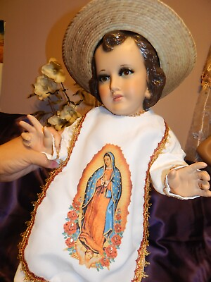 #ad Indio Juan Diego Ropa Nino Dios baby Jesus clothes set medida 35 cm manta Blanca $37.99