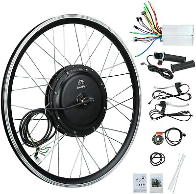 #ad JAUOPAY 26quot; Front Wheel Electric Bicycle Hub Motor Conversion Kit 48V1000W EBIKE $222.29
